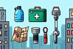 Dispositivos y accesorios que forman parte de un kit de emergencia