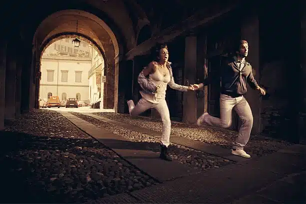 pareja corriendo