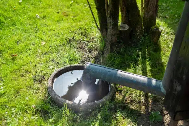 Ejemplo de recolector con tanque de agua bajo tierra