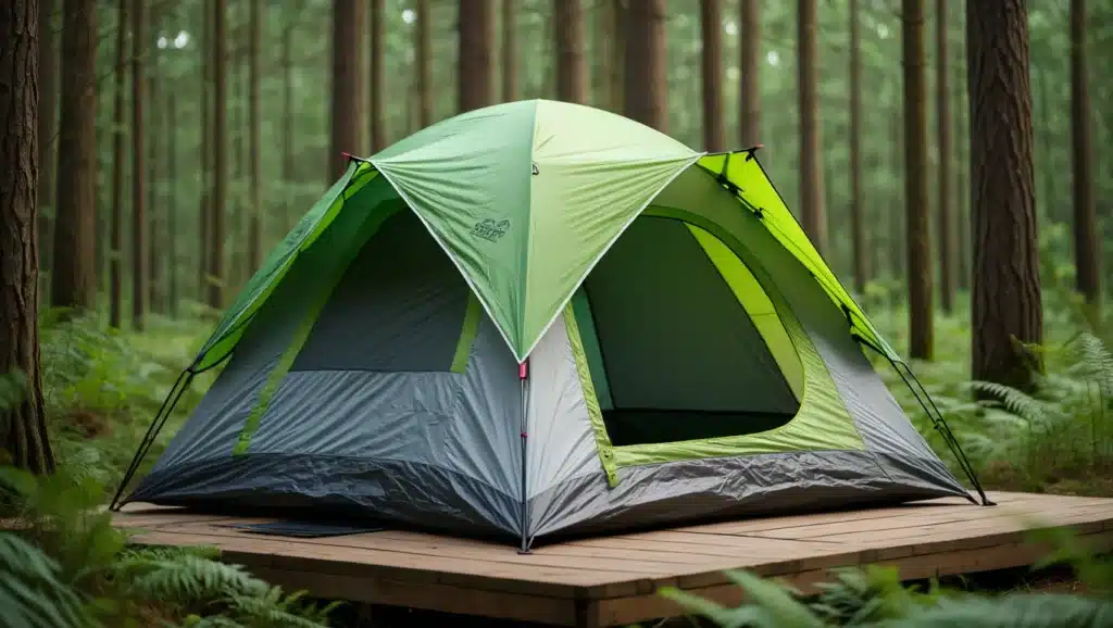 tienda de campaña como refugio y protección en supervivencia