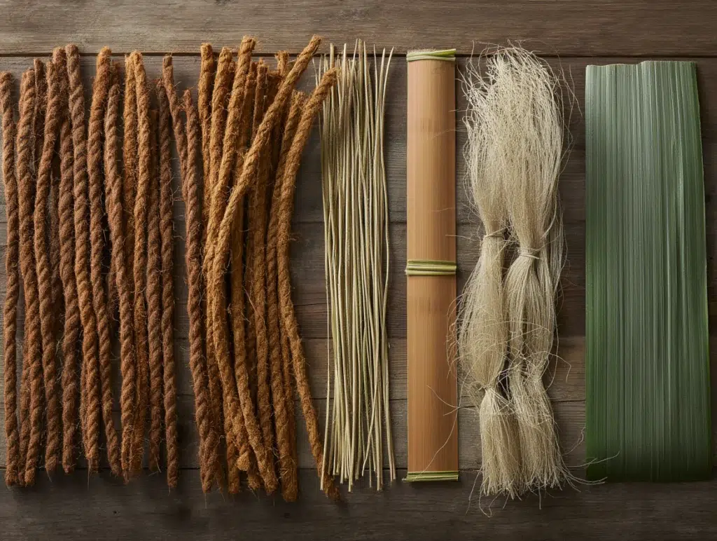 Las fibras naturales te permiten crear cuerdas de forma rápida y sencilla