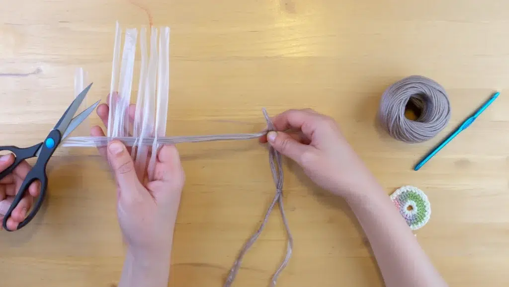 Materiales urbanos para hacer una cuerda DIY