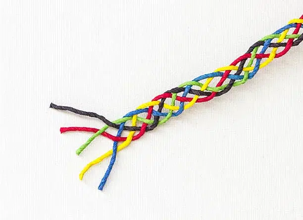 cuerdas DIY: Trenza de 4 cabos o más