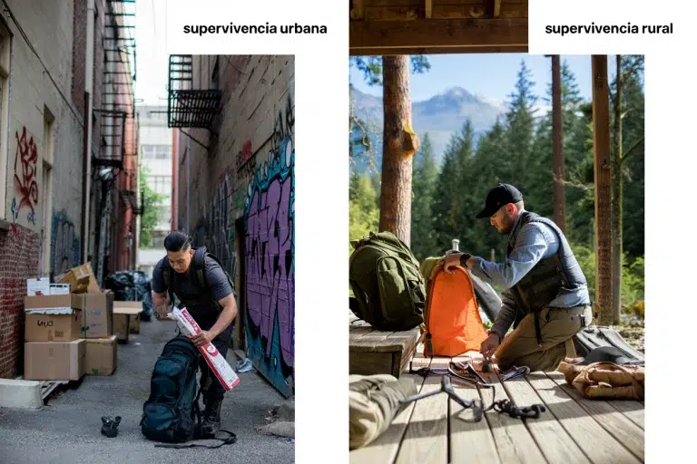 supervivencia urbana vs. supervivencia rural
