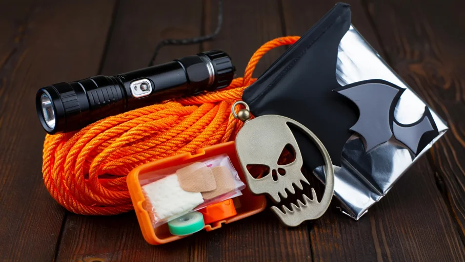 kit de supervivencia adaptado a Halloween