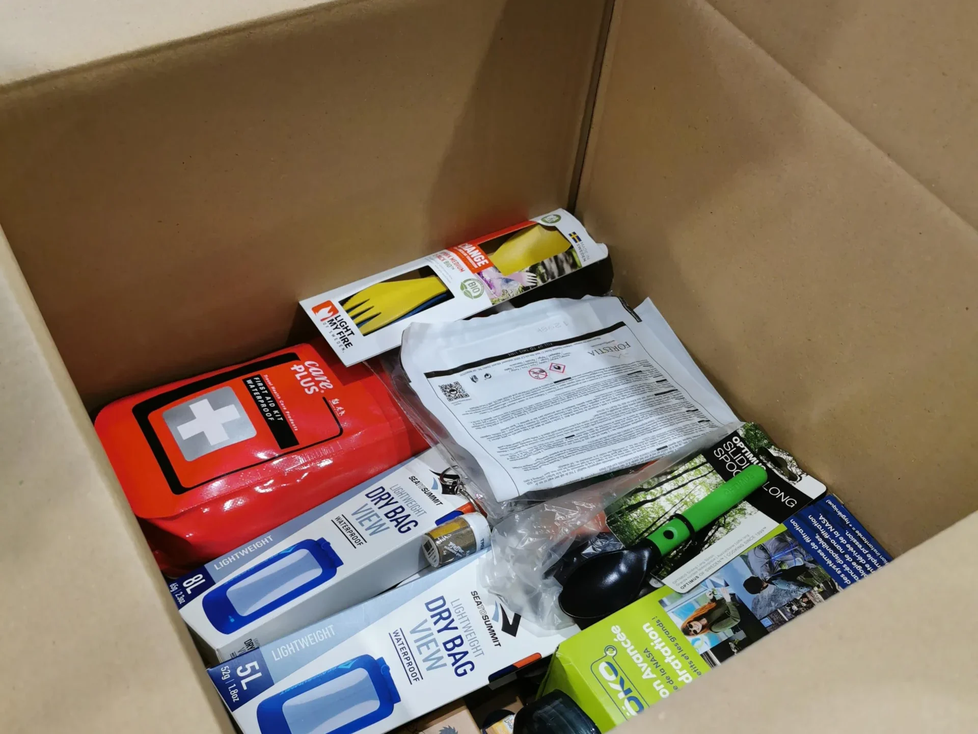 pack de recursos en caso de supervivencia compuesto por Liofilizado y Co