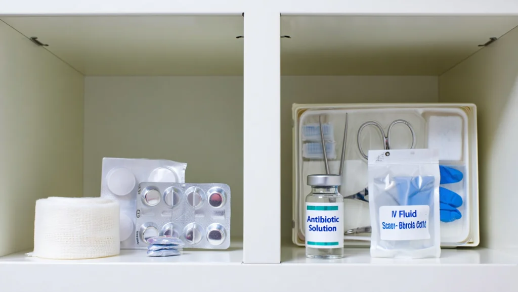 Es vital que los medicamentos para supervivencia se guarden en buen estado y divididos por categorías