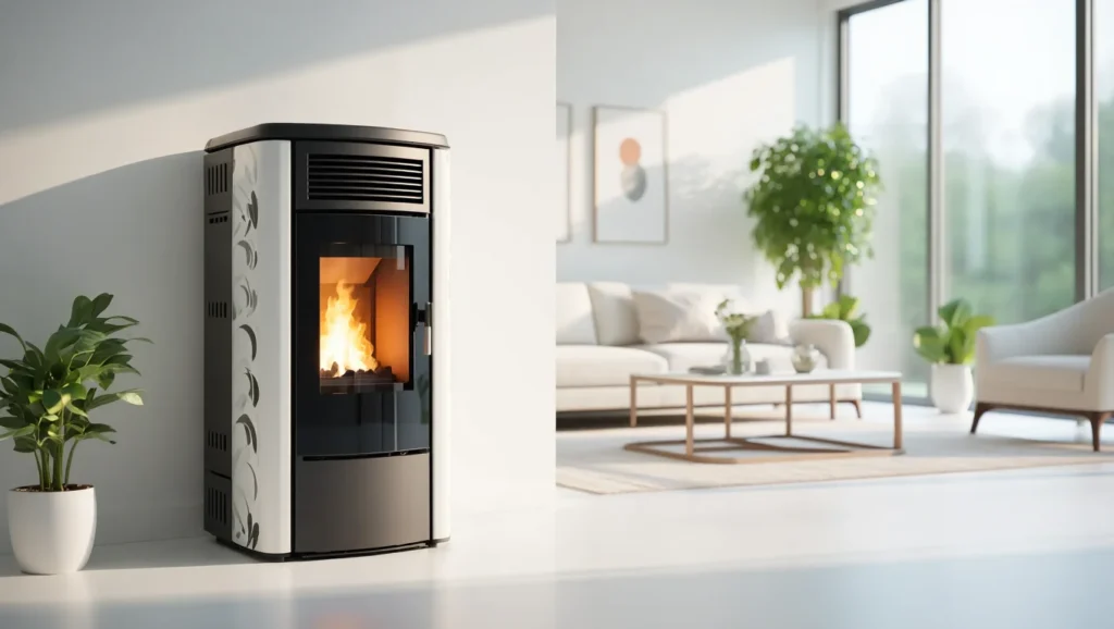 Estufa con diseño moderno