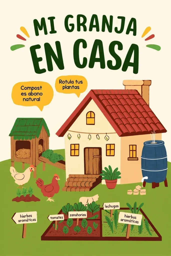 infografía montar una granja en casa