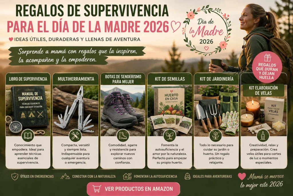 🎁 Regalos para el Día de la Madre 2026: supervivencia y ocio al aire libre