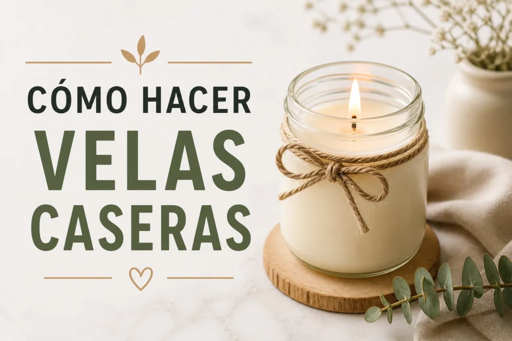cómo hacer velas caseras paso a paso