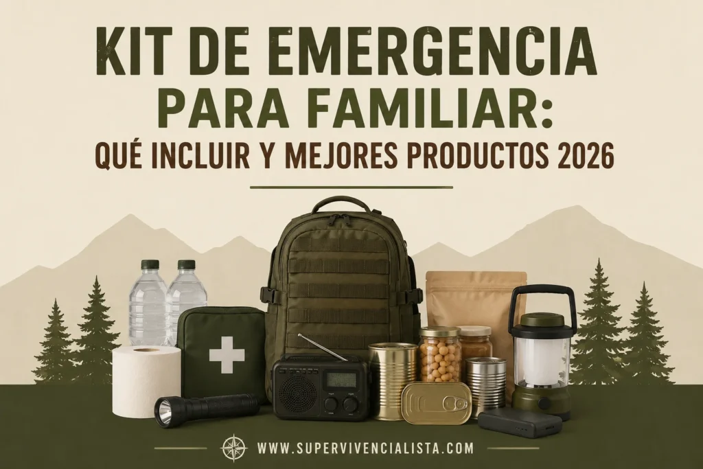 Kit de emergencia familiar: qué incluir y mejores productos 2026