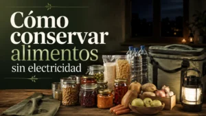 Cómo conservar alimentos sin electricidad: métodos y consejos