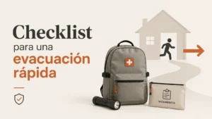 Checklist para una evacuación rápida: qué llevar y qué hacer