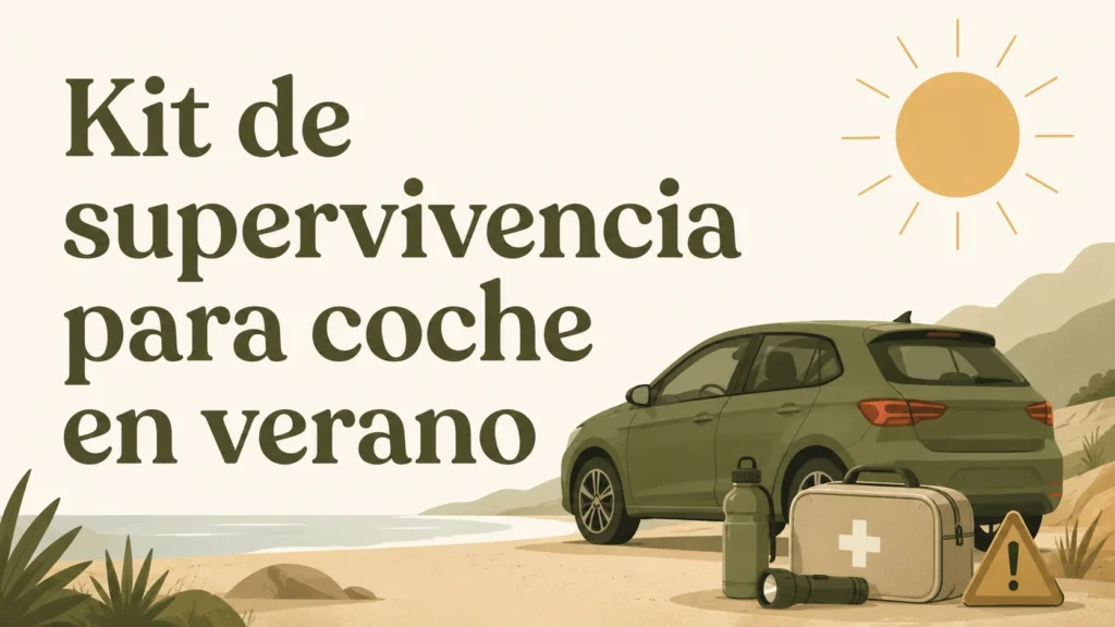 Kit de supervivencia para coche en verano: qué llevar 2026