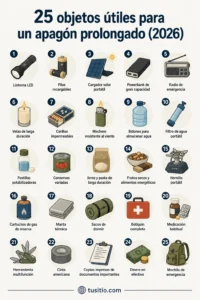 Los 25 objetos útiles para un apagón prolongado que deberías tener en casa