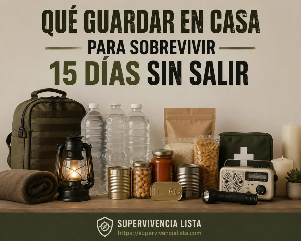 Qué guardar en casa para sobrevivir 15 días sin salir | Guía completa 2026