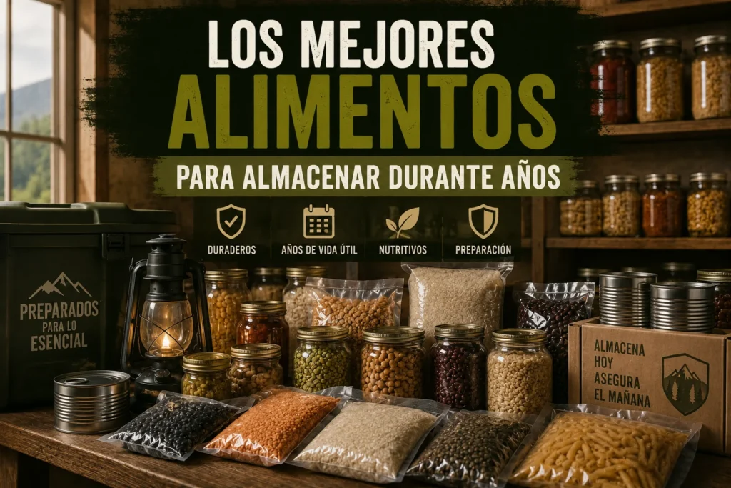 Los mejores alimentos para almacenar durante años