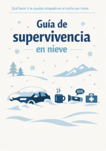 Qué hacer si te quedas atrapado en el coche por nieve: guía de supervivencia