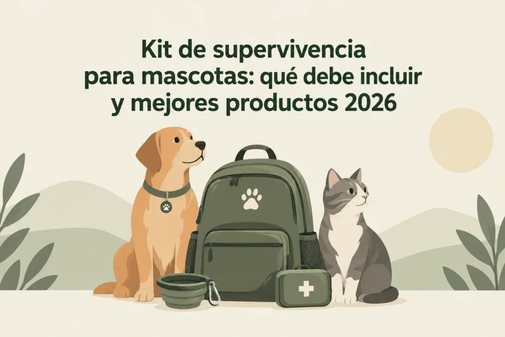 Kit de supervivencia para mascotas: qué debe incluir y mejores productos 2026